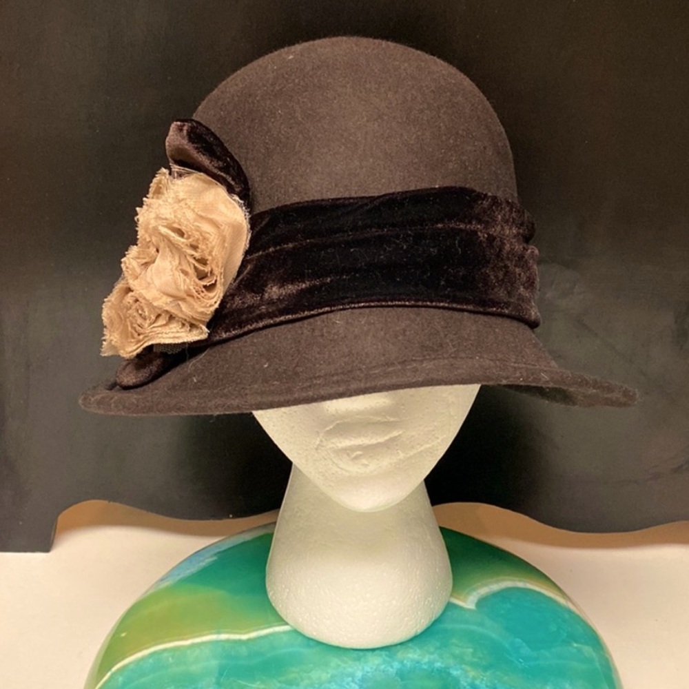 Scala Quality Brand Wool Vintage Brown Wool Hat